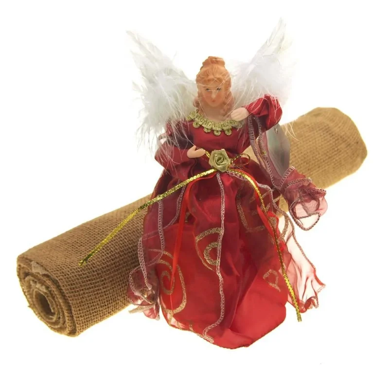 christmas tree skirt angel topper set 2 piece holiday bundle