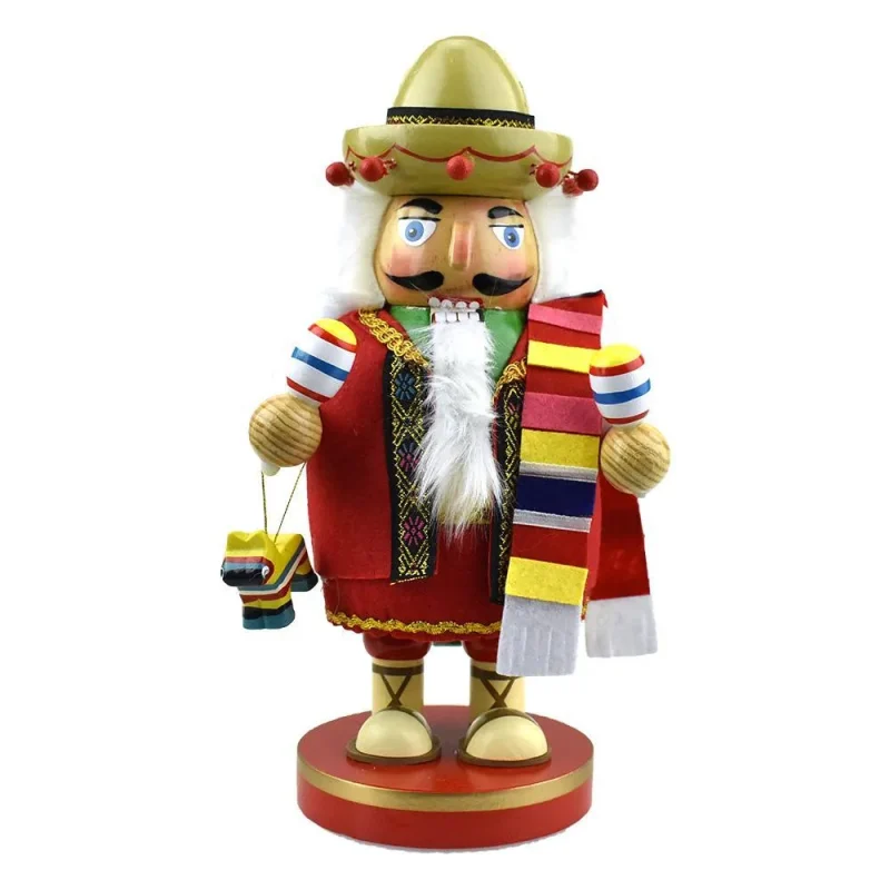 chubby fiesta nutcracker 10 5 inch wooden decor