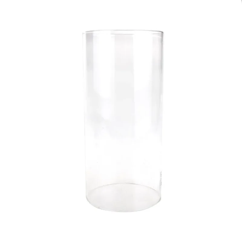 clear 10 glass candle shade tube open ended design