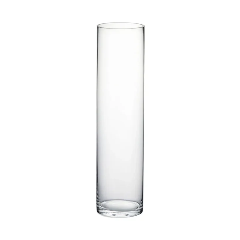 clear 12 tall glass cylinder vases 3 diameter 12 pack