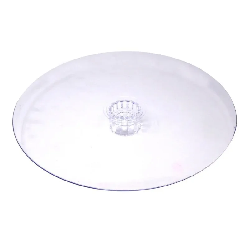 clear 14 inch acrylic round cake plate stand