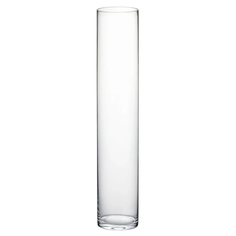 clear 16 tall glass cylinder vases 3 diameter 12 pack