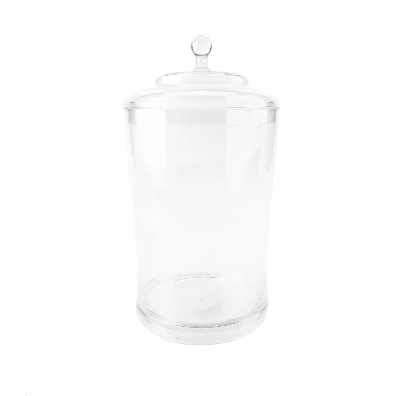 clear acrylic candy jar 11 3 4 cylindrical apothecary dispenser