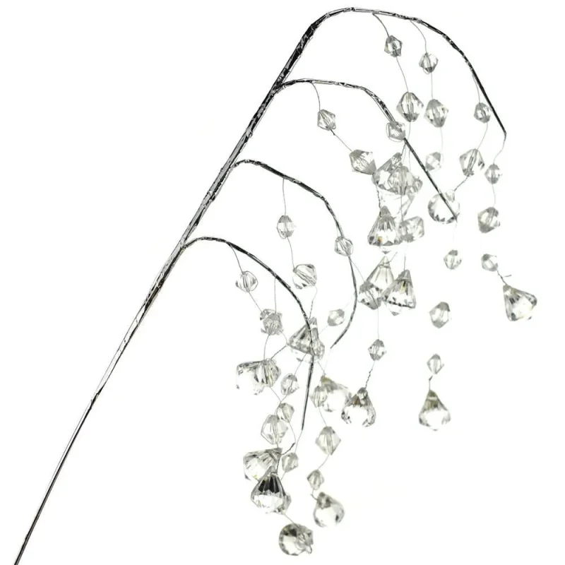 clear acrylic diamond hanging spray 26 inch flexible decor