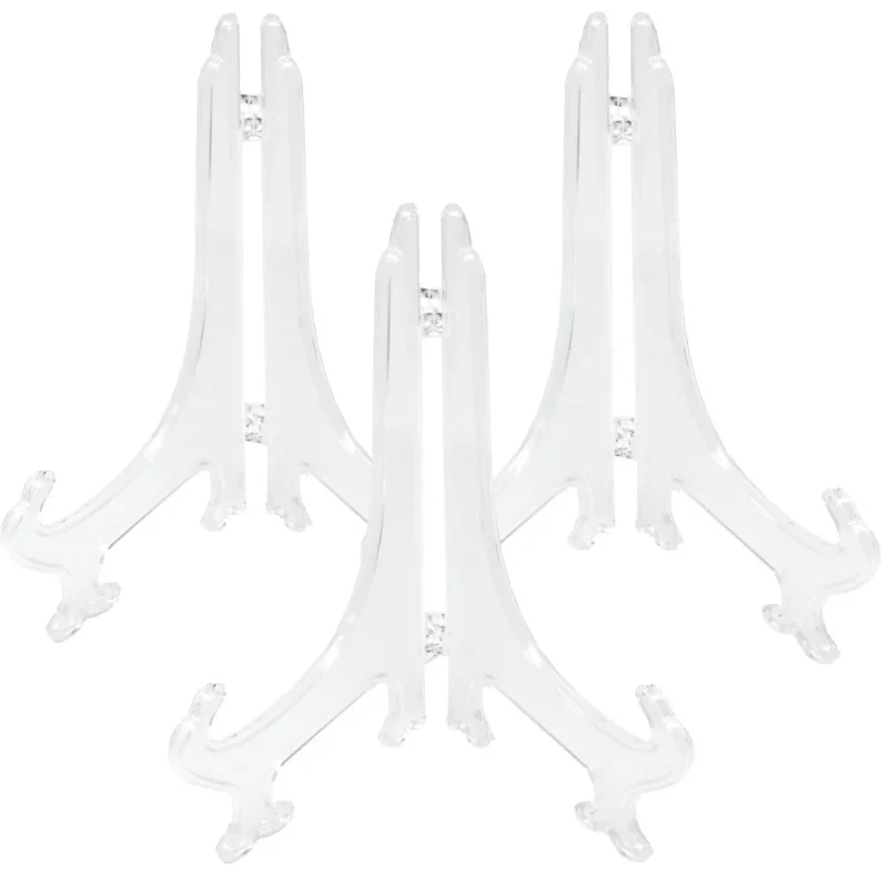 clear acrylic easel stands 5 inch set of 3