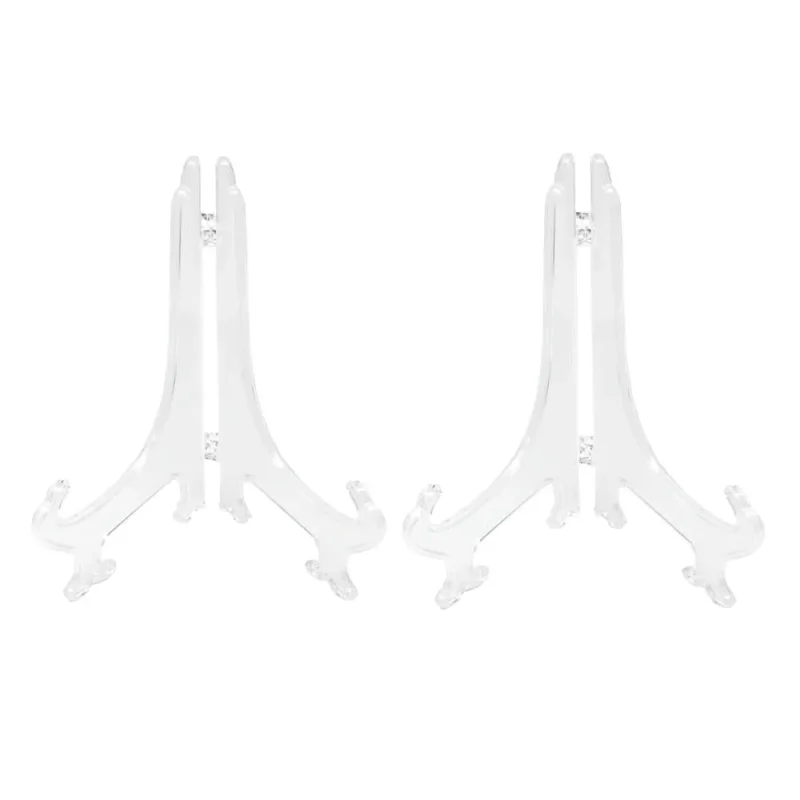 clear acrylic easel stands 7 inch set of 2