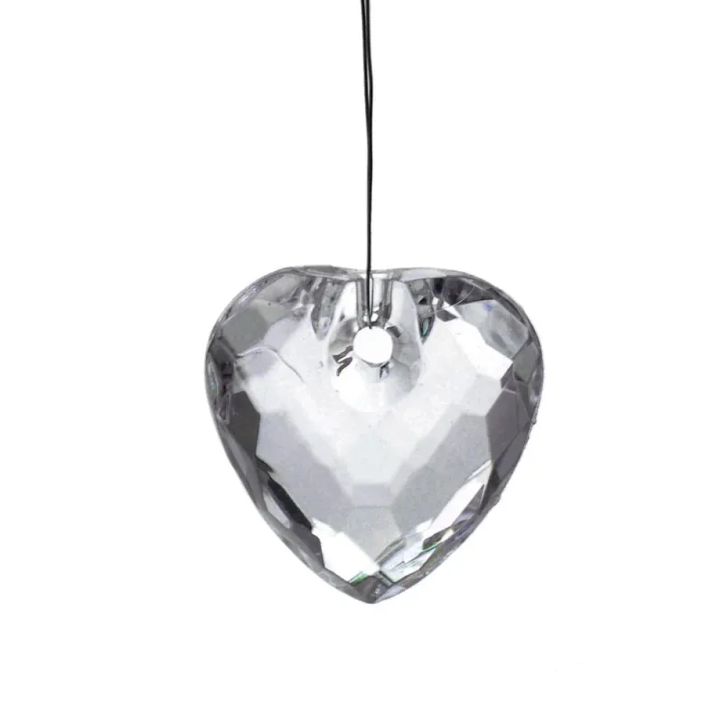 clear acrylic heart crystals 1 1 4 inch 50 pack