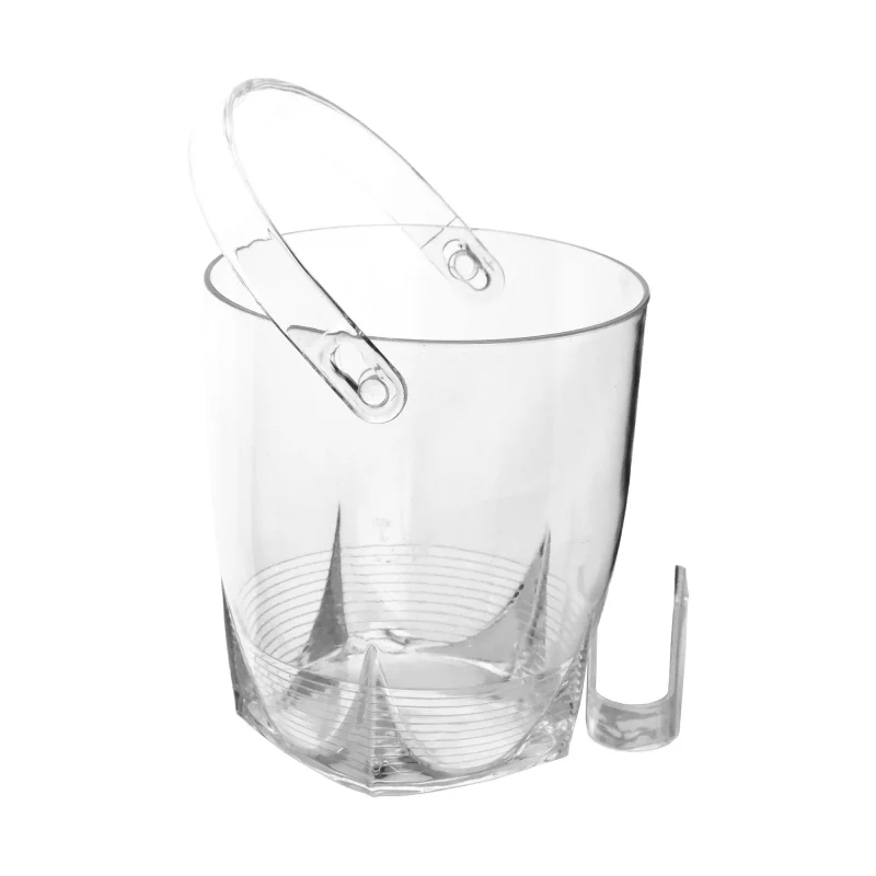 clear acrylic ice bucket tongs 6 25