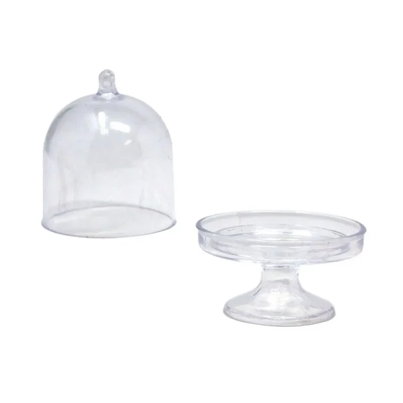 clear acrylic mini cake stands 3 inch pack of 12