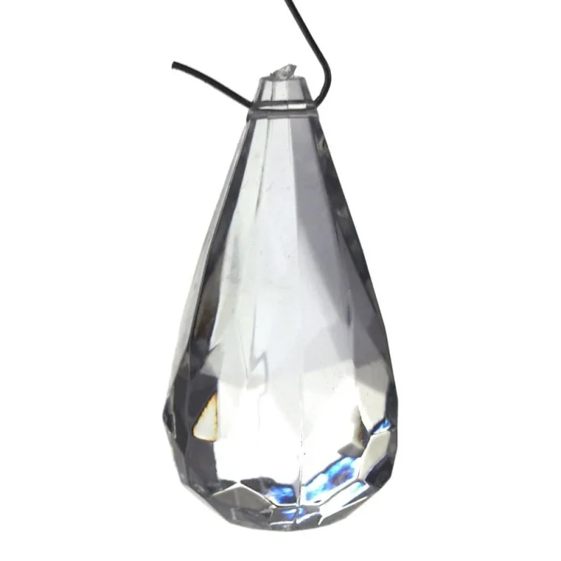 clear acrylic raindrop crystal hanging decor set 1 75 inch 31 piece