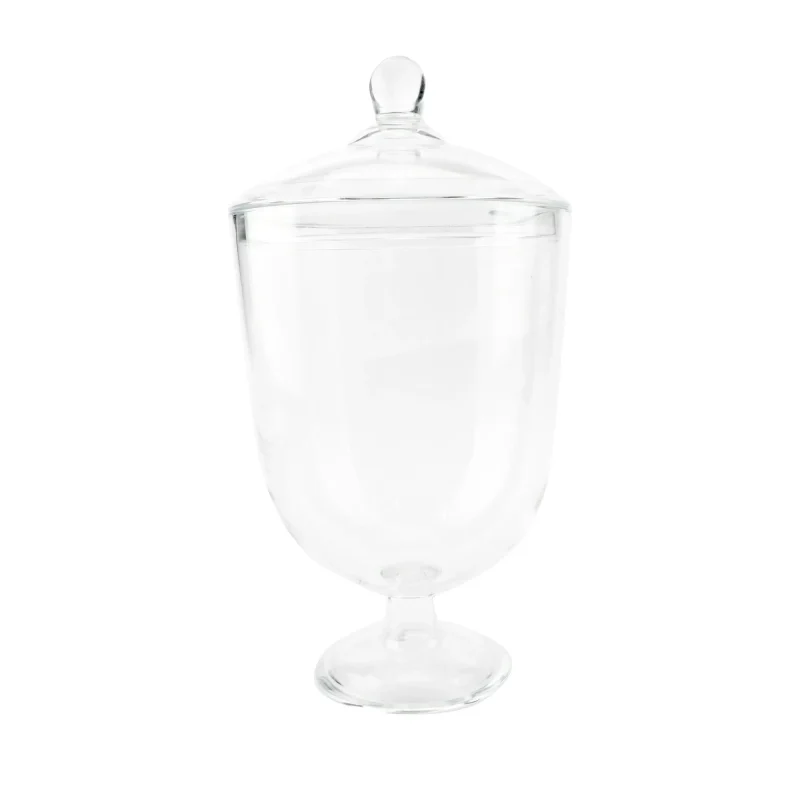 clear acrylic tapered candy jar 11 3 4 inch apothecary style