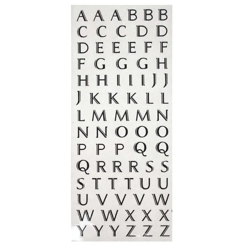 clear alphabet letter stickers 1 2 inch 85 pack