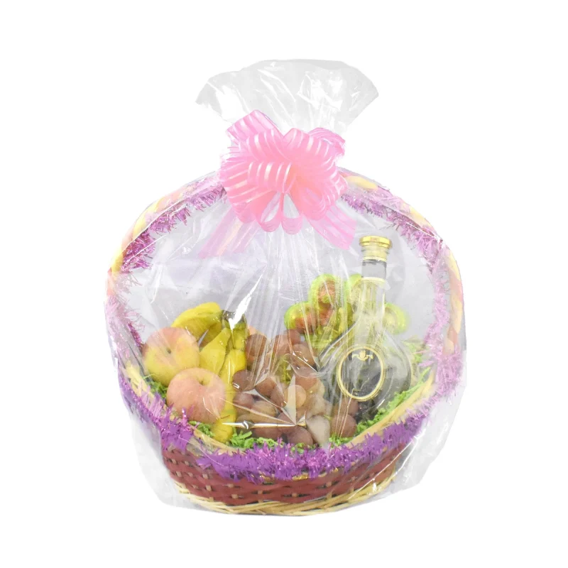 clear cellophane gift basket bag 28 x 24 large