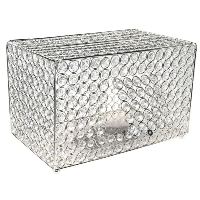 clear crystal money card box 13 75 inch wedding centerpiece