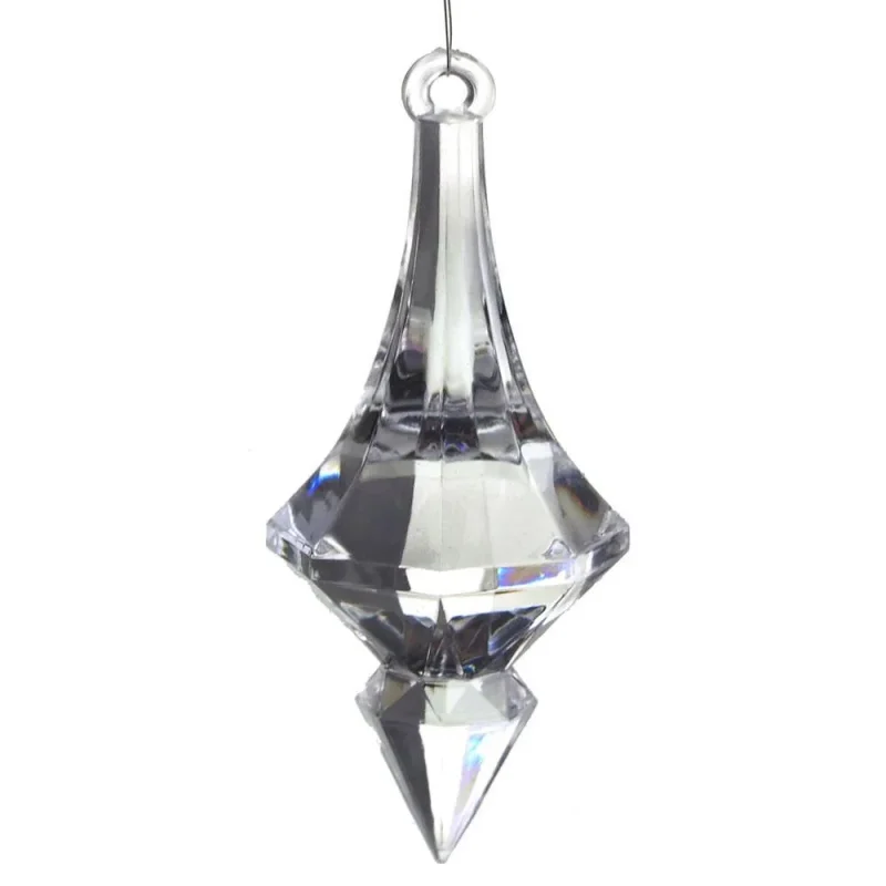 clear faceted prism chandelier crystals 3 5 x 7pcs