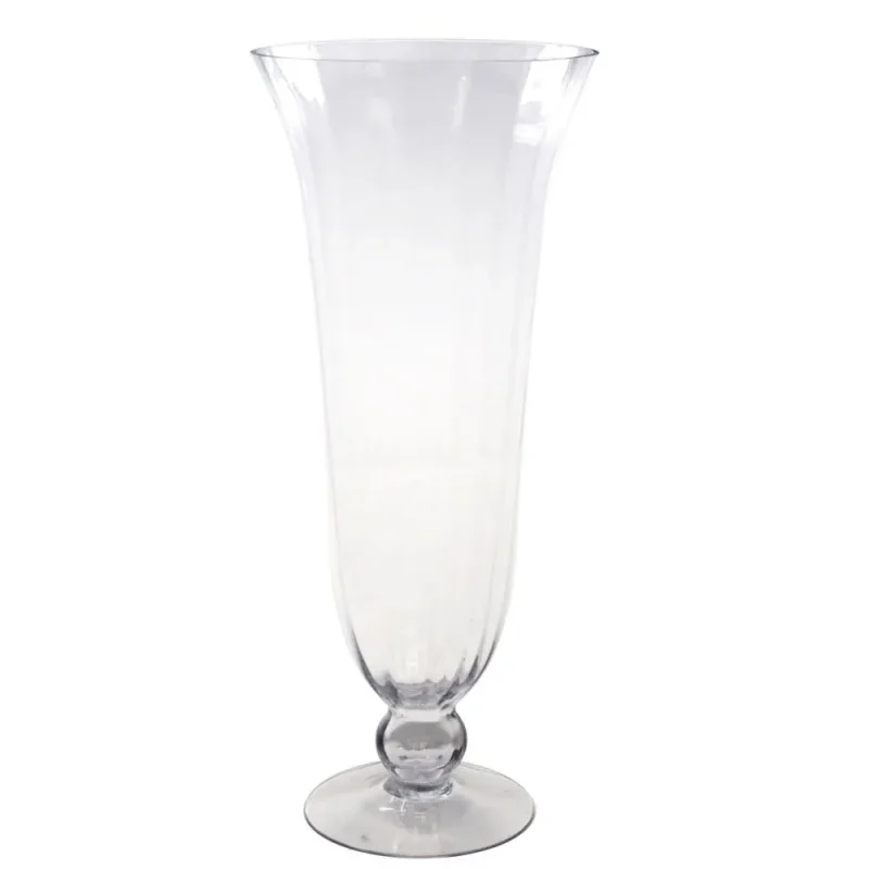 clear glass 24 inch hurricane vases set of 2