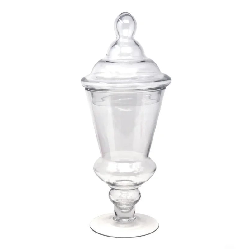 clear glass apothecary candy jar 17 inch lolly dispenser