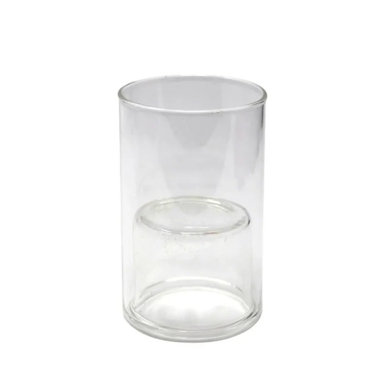 clear glass candle holder 3 7 8 inch taper holder