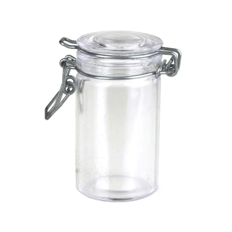 clear glass hinge lid candy jars 3 inch set of 12