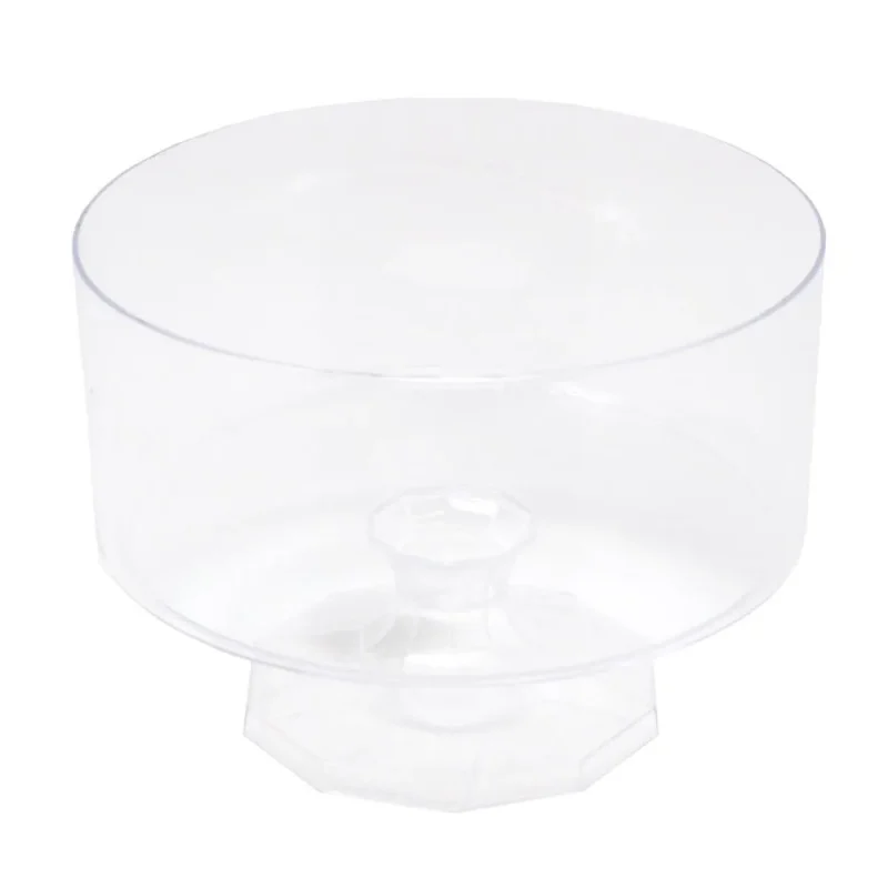 clear mini trifle bowl 4 1 4 inch plastic pedestal