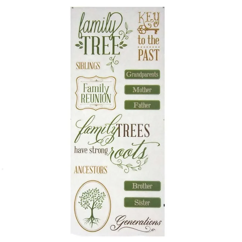 clear photo safe stickers for family tree 13 pack