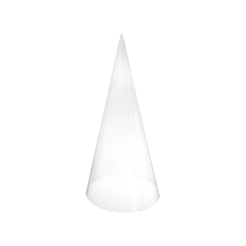 clear plastic cone 12 inch transparent craft cone