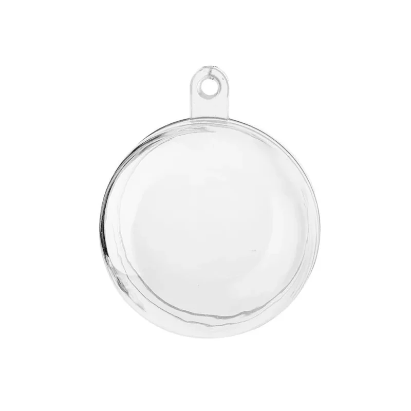 clear plastic fillable ball ornaments 1 5 inch 12 pack