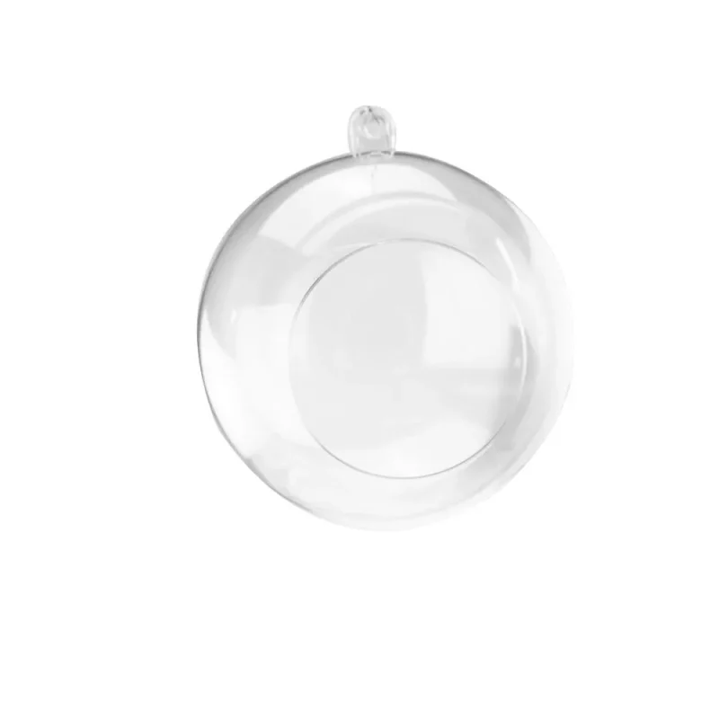 clear plastic fillable ball ornaments 3 25 12 pack