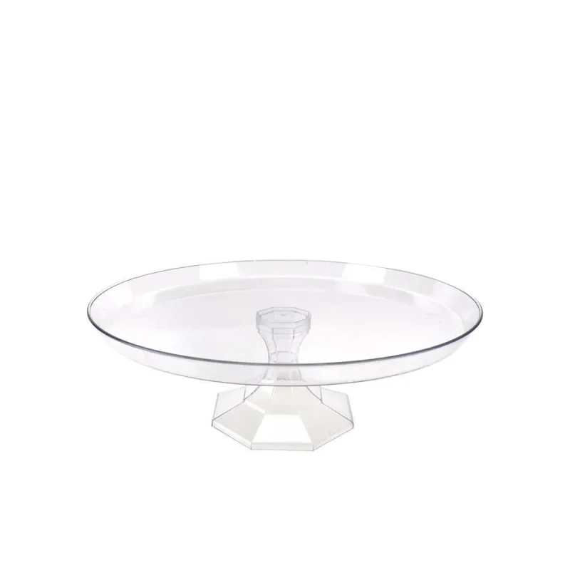 clear plastic round cake stand 10 25 inch