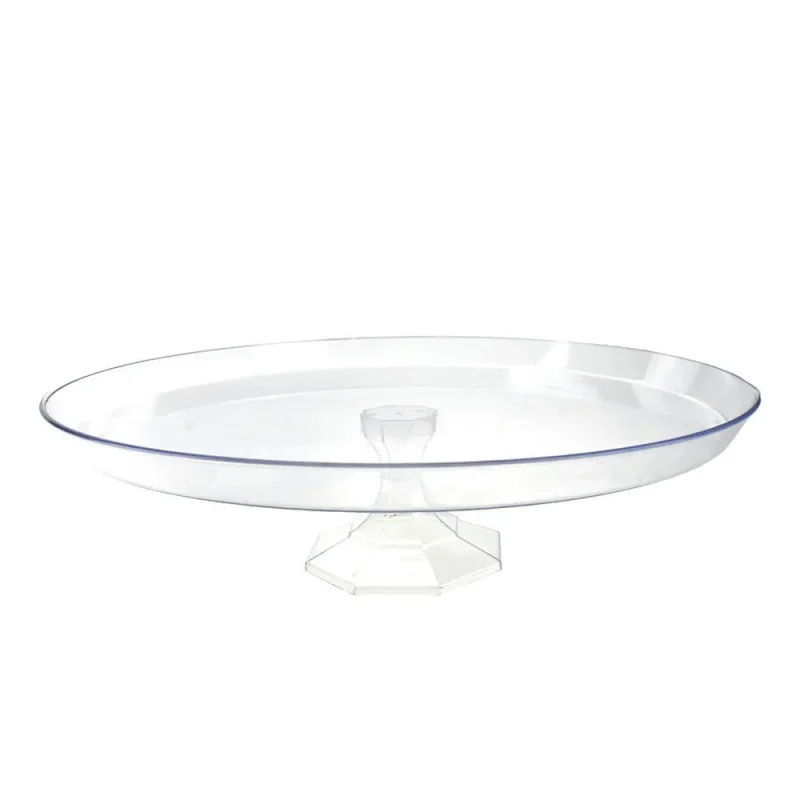 clear plastic round cake stand 11 75 inch diameter