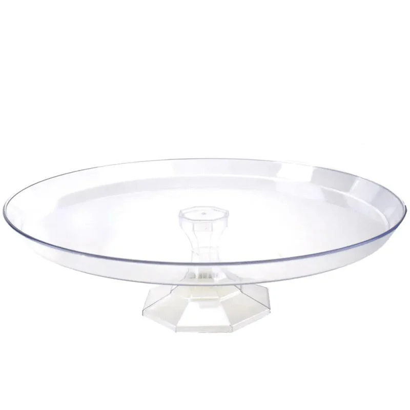 clear plastic round cake stand 13 25 inch