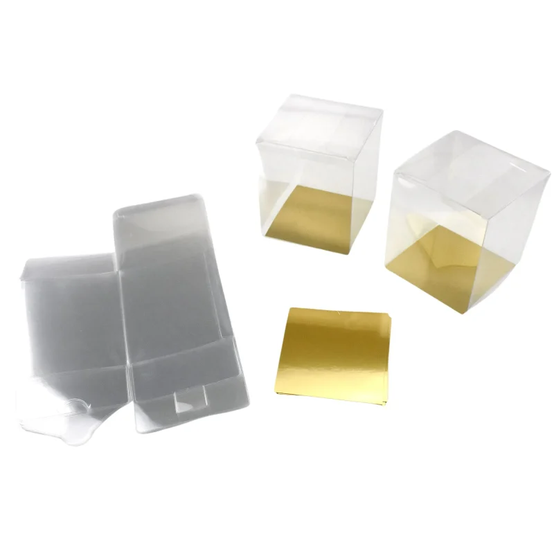 clear pvc gift boxes 3 x 3 x 3 75 12 pack