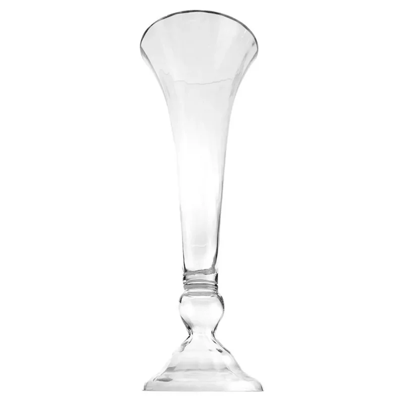 clear reversible 23 5 tall flute glass vases 2 pack