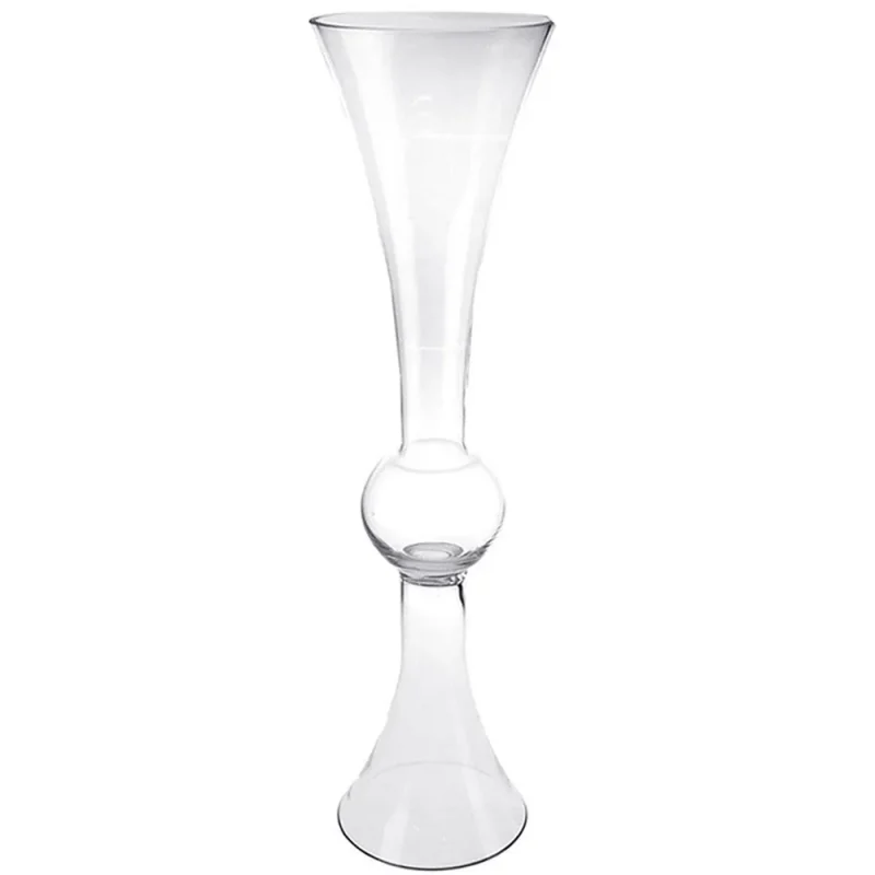 clear reversible 36 trumpet glass vases 2 pack