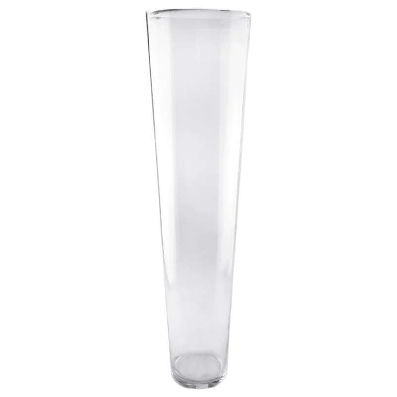 clear tall cylinder glass vases 31 x 8 set of 2