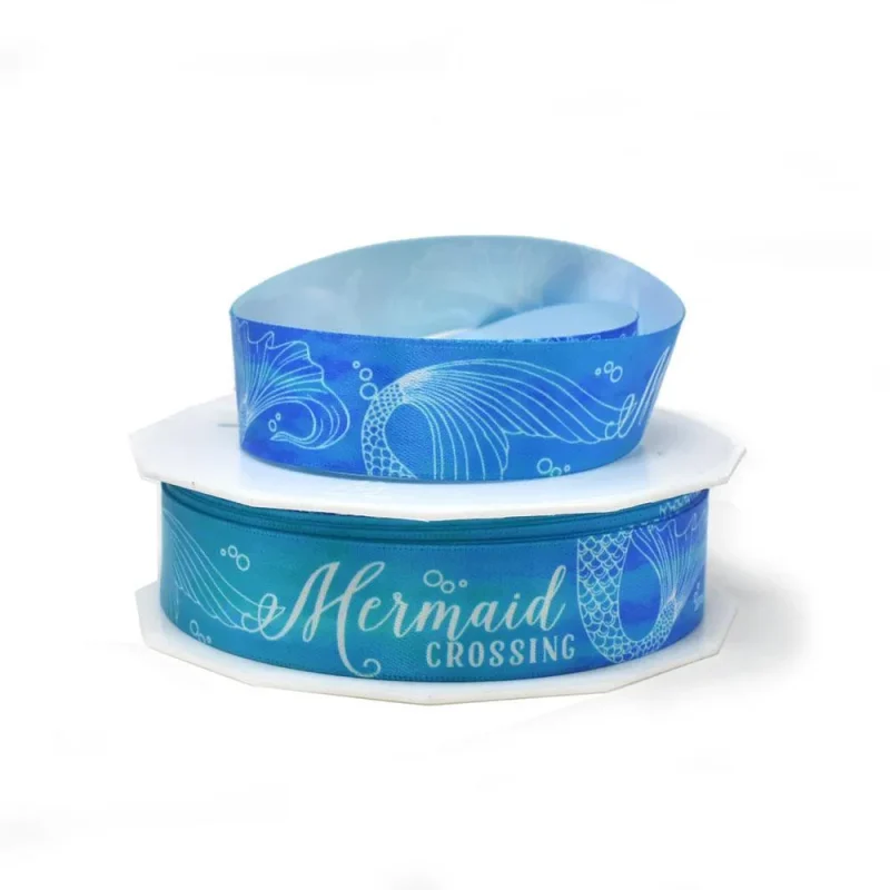 coastal mermaid satin ribbon 7 8 x 20 yards