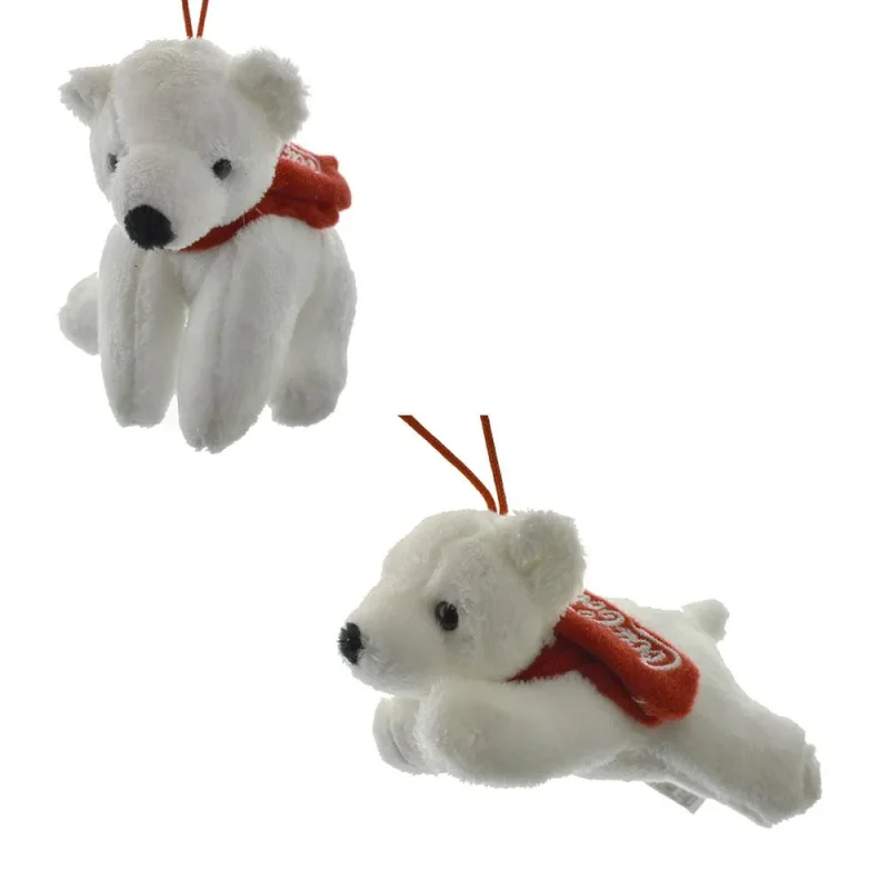 coca cola polar bear figurines red white set of 2