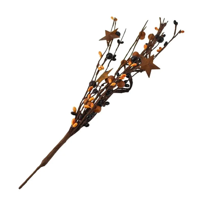 colorful berries metal star spray 13 5 inch