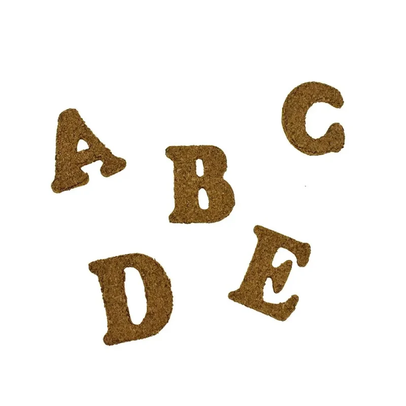 cork alphabet letters 1 3 4 inch 26 piece set