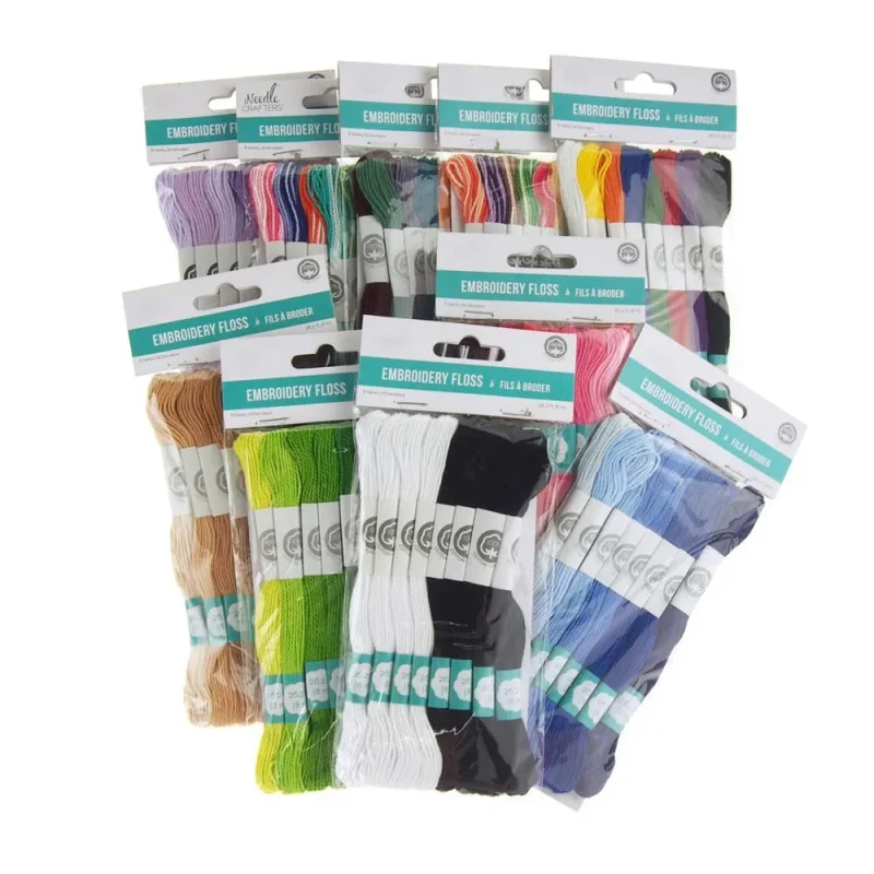 cotton embroidery floss set 8 7 yards 8 piece kit