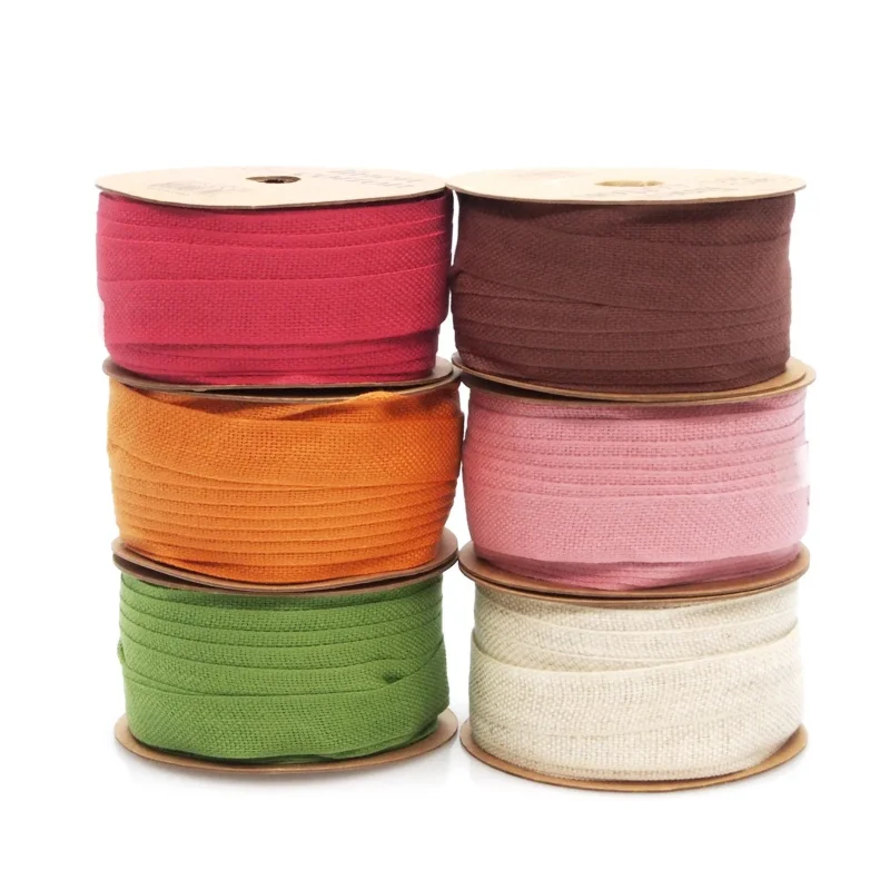 cotton linen ribbon 5 8 x 25 yards