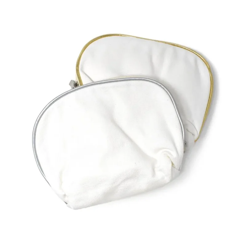 cotton muslin makeup bag 6 5 inch cosmetic pouch