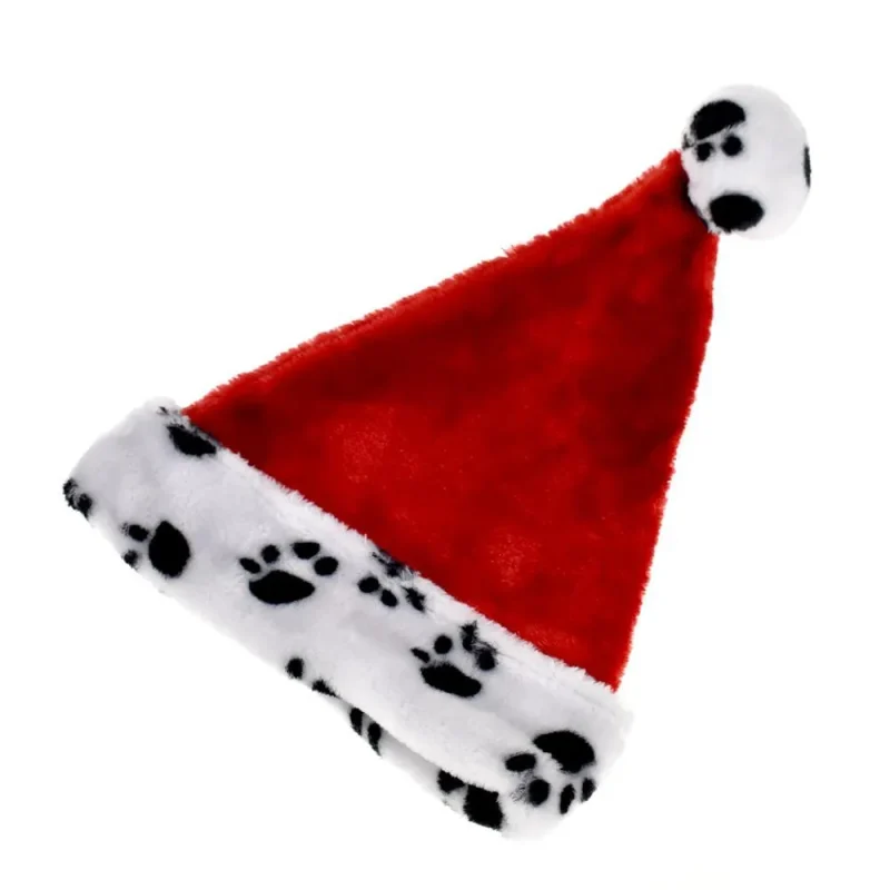 cozy plush paw santa hat 15 5 inch christmas gift