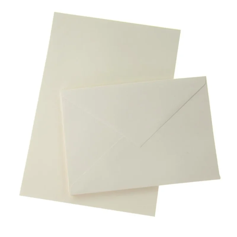 cream invitations envelopes 6 pack 5 7 8 inch