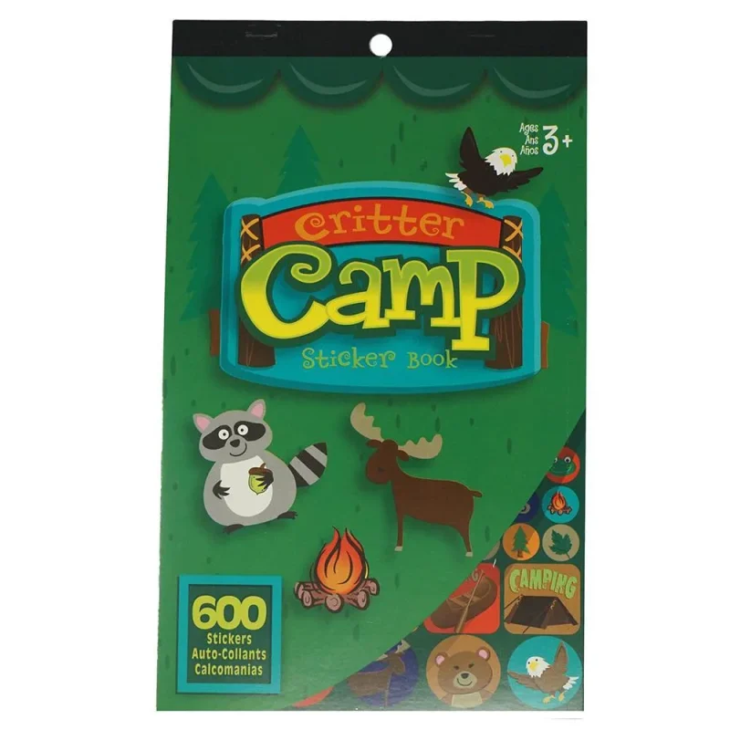 critter camp craft sticker book set 600 piece variety