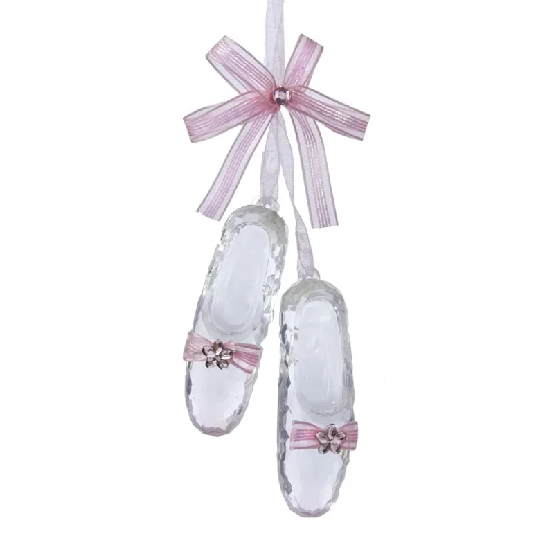 crystal ballet shoe christmas ornament 6 5