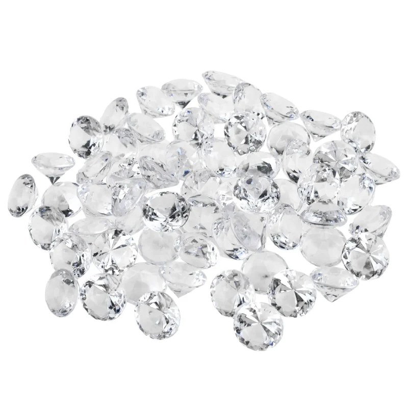 crystal diamond acrylic table scatter 1 3 8 60pcs