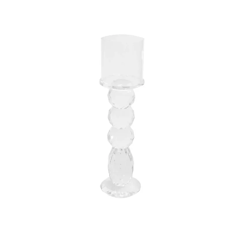 crystal glass candle holder 9 5 inch