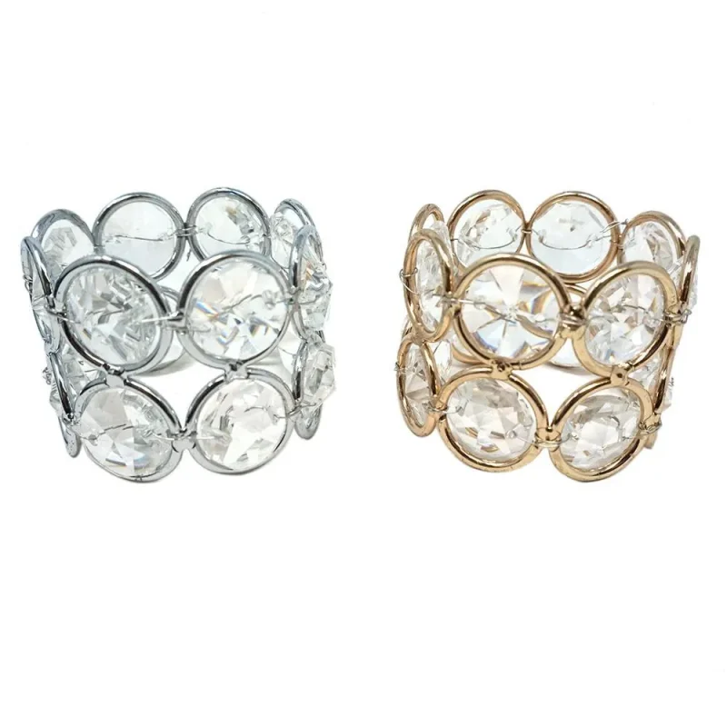 crystal napkin rings 1 5 inch set of 4