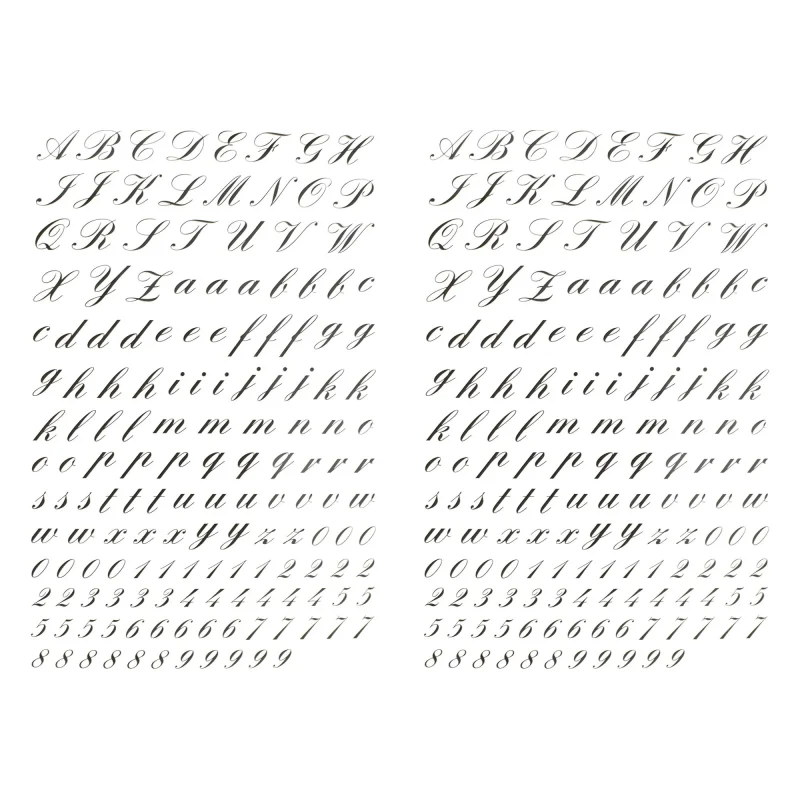 cursive script craft stickers 1 2 inch 312 piece set